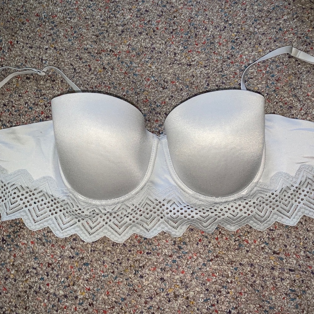 Aerie Strapless long line lace bra